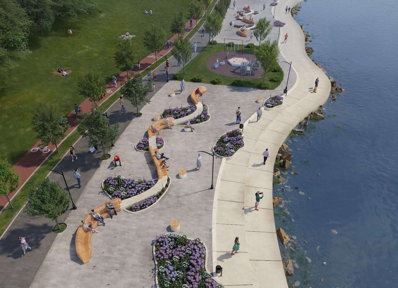 Wave Promenade — Public visualization, Ukraine