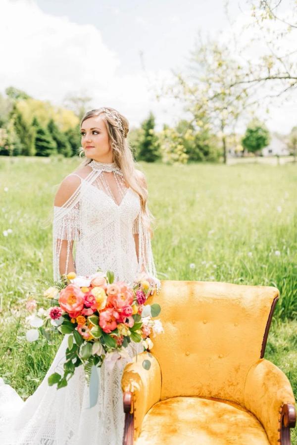 Spring Bohemian Photo Shoot wedding photography — Garden of Grace floral portfolio