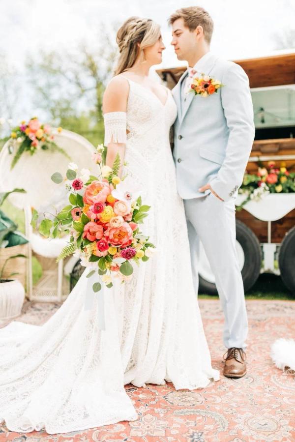 Spring Bohemian Photo Shoot wedding photography — Garden of Grace floral portfolio