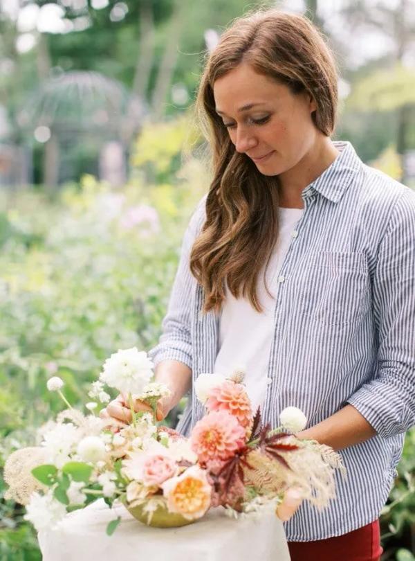 Florist In Bloom Workshop: Lake Geneva Wisconsin wedding flowers by Garden of Grace, photo 9