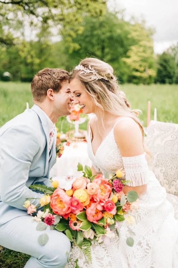 Spring Bohemian Photo Shoot wedding photography — Garden of Grace floral portfolio
