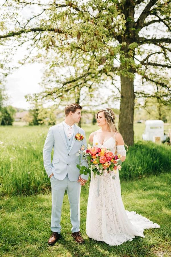 Spring Bohemian Photo Shoot wedding photography — Garden of Grace floral portfolio