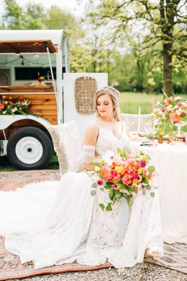 Spring Bohemian Photo Shoot wedding photography — Garden of Grace floral portfolio