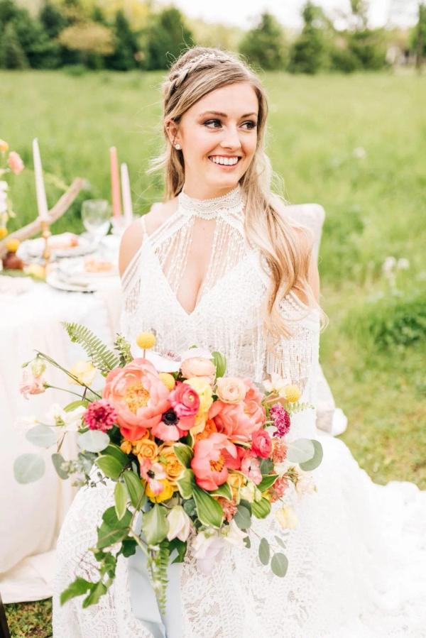 Spring Bohemian Photo Shoot wedding photography — Garden of Grace floral portfolio