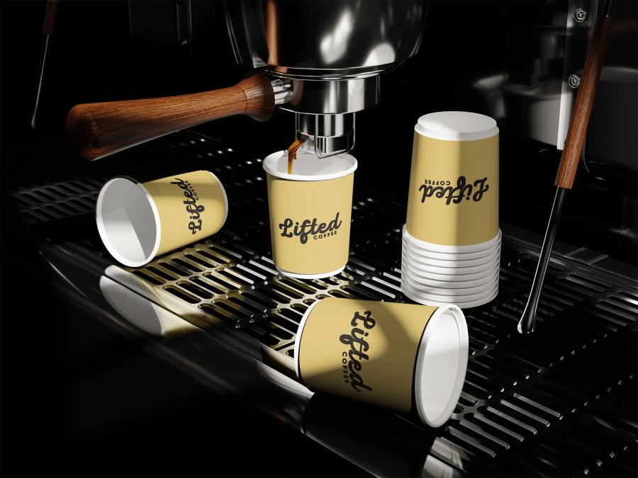 Lifted Coffee: Coffee cups for lifted coffee