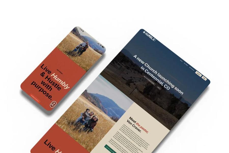 Humble Church — Responsive launch site