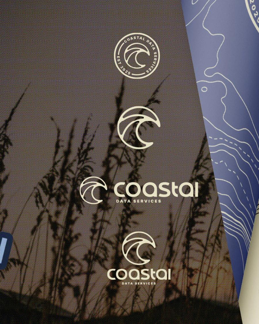 Coastal Data: Various lockups for the logo