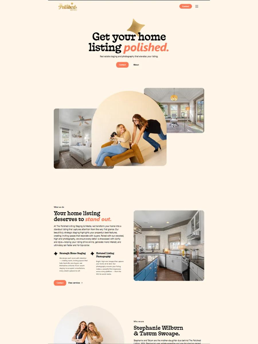 The Polished Listing: Polished Website Build
