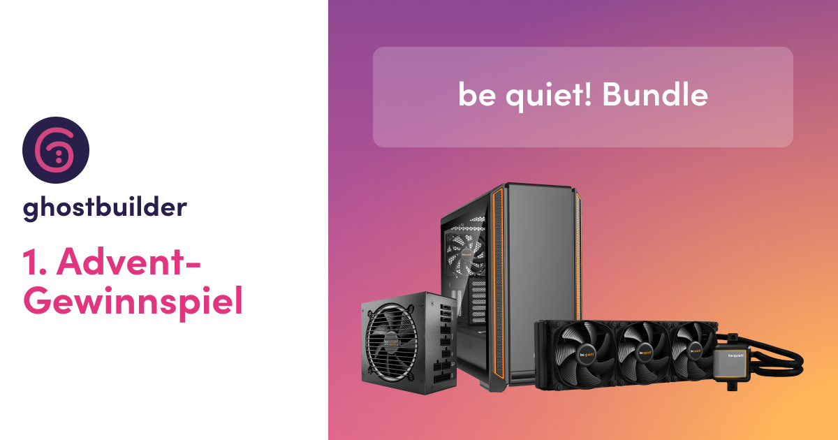 1. Advent-Gewinnspiel - be quiet! Bundle Banner