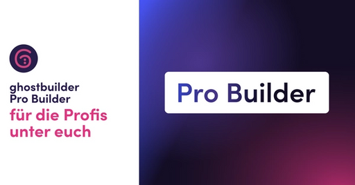 ghostbuilder Pro Builder Blog Beitrag Banner