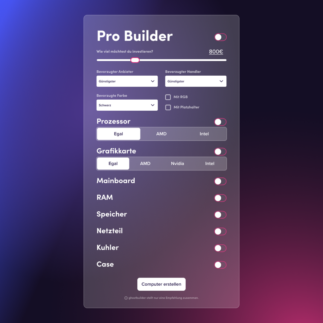 ghostbuilder Pro Builder Design