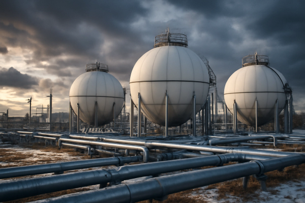Gasspeicher vor dem Winter nicht voll