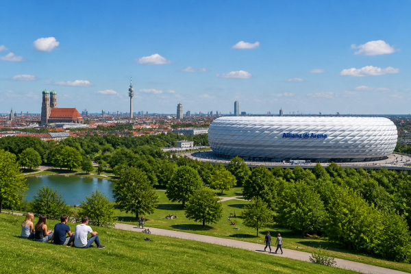 Neues aus München: Stadion und Bäume