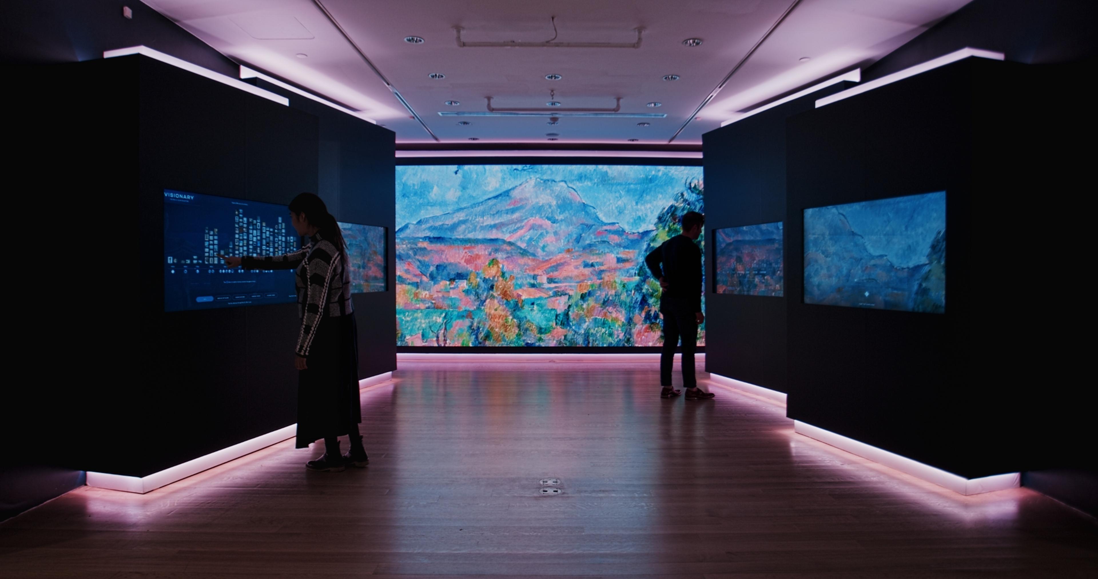 Wide view of Visionary, The Paul G. Allen Collection installation at Christies