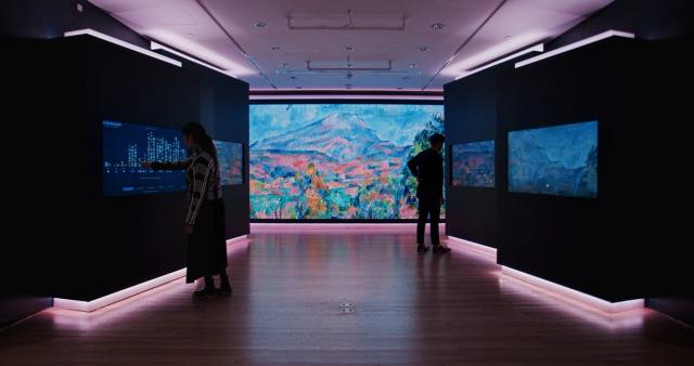 Wide view of Visionary, The Paul G. Allen Collection installation at Christies