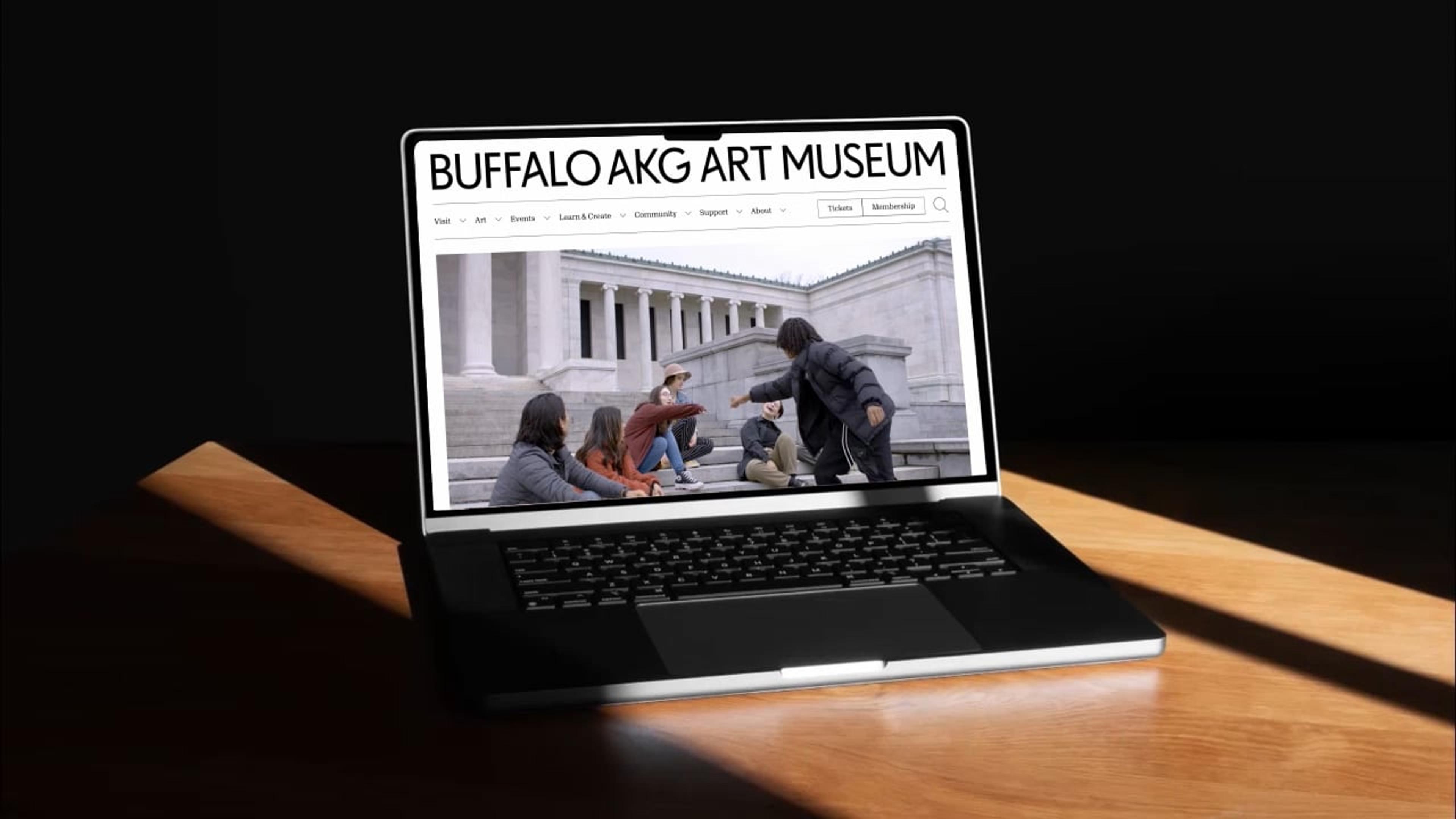 Screenshot of the Buffalo AKG website