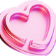 Pink heart icon