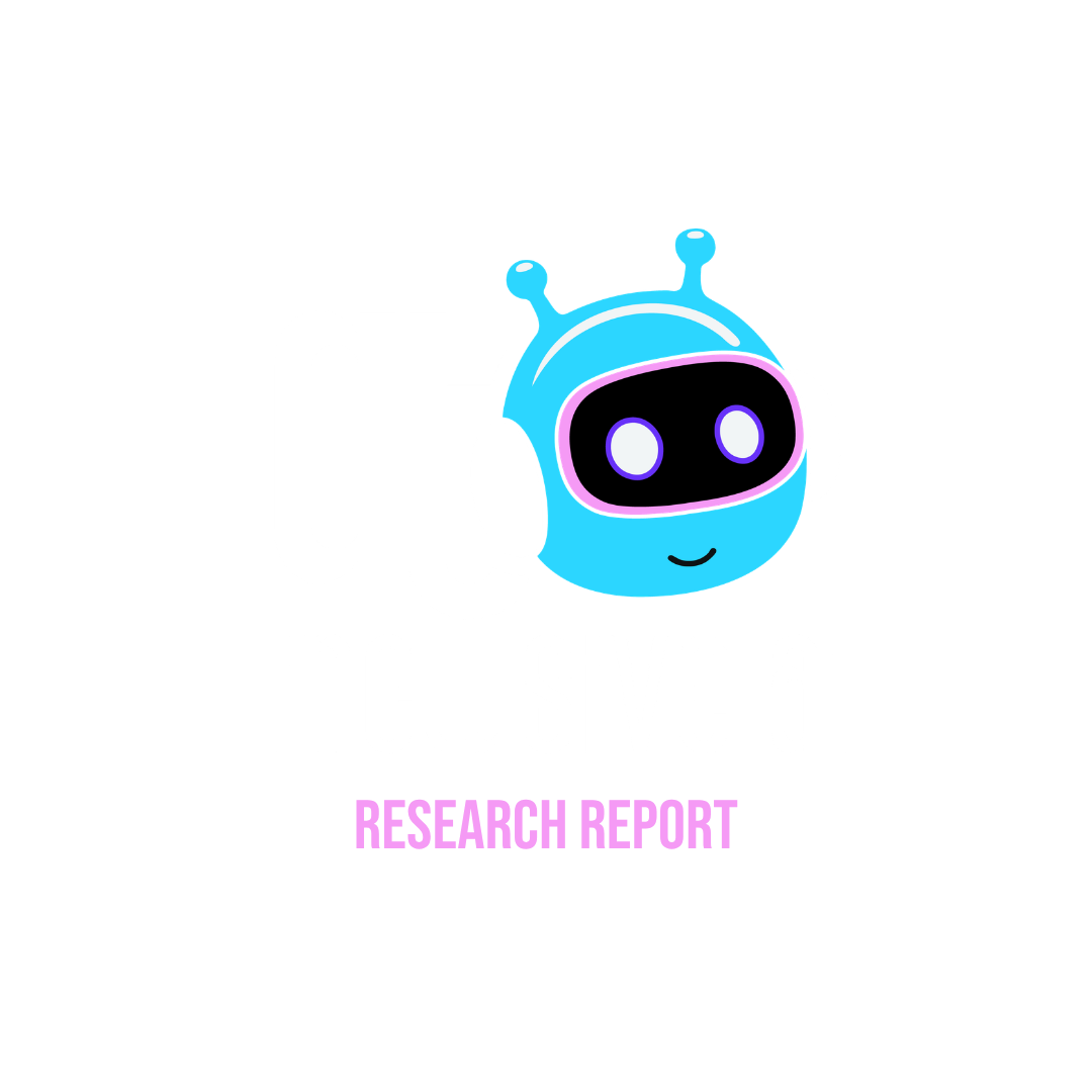 QT Inclusive AI Logo Square with the word research report underneath it