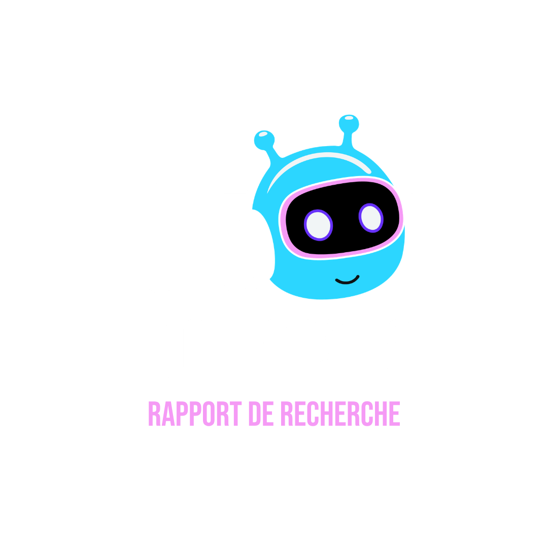 Logo carré QT Inclusive AI avec la mention « rapport de recherche » en dessous