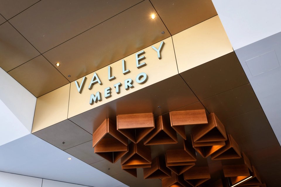 Valley Metro facade signage