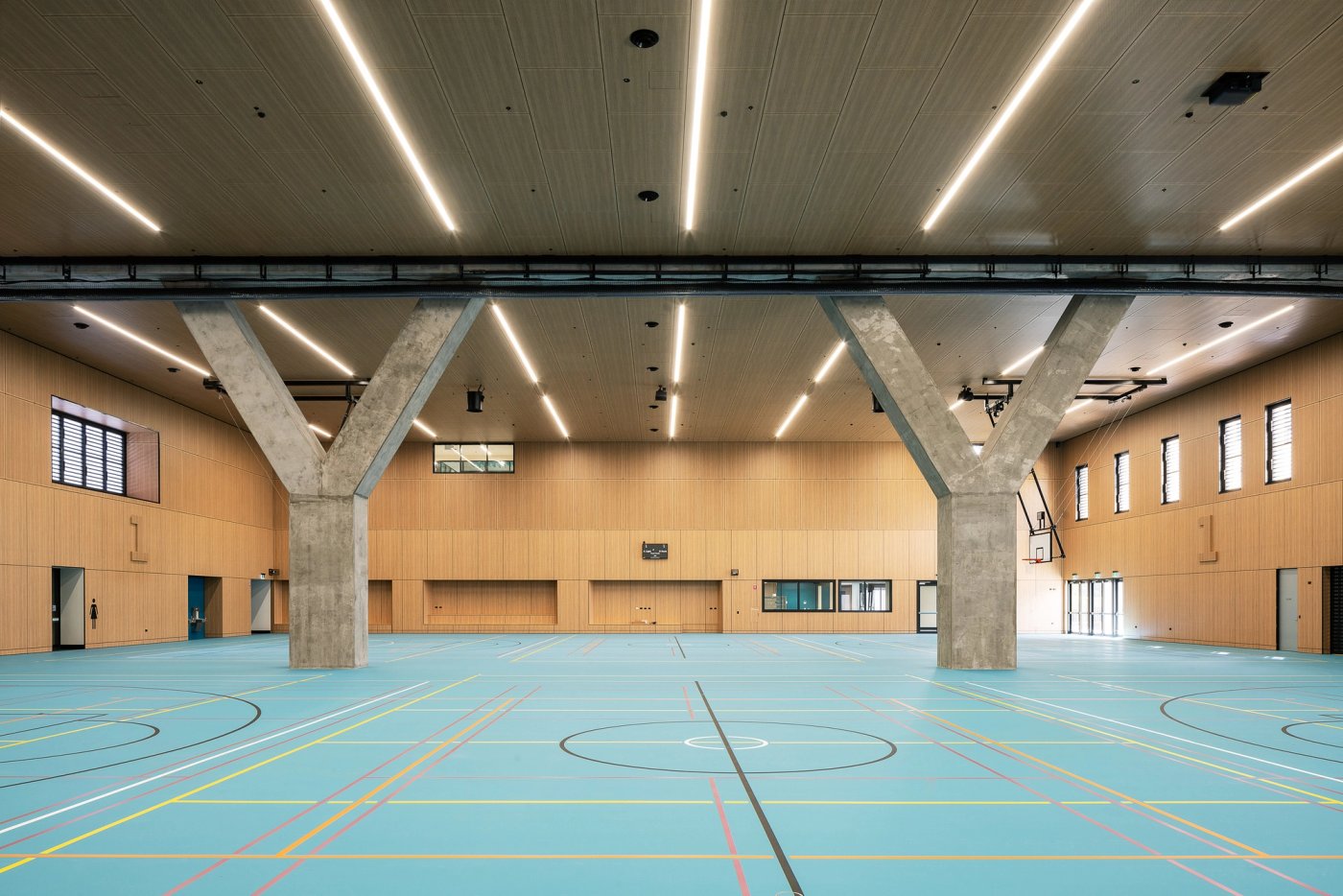 gymnasium sport courts