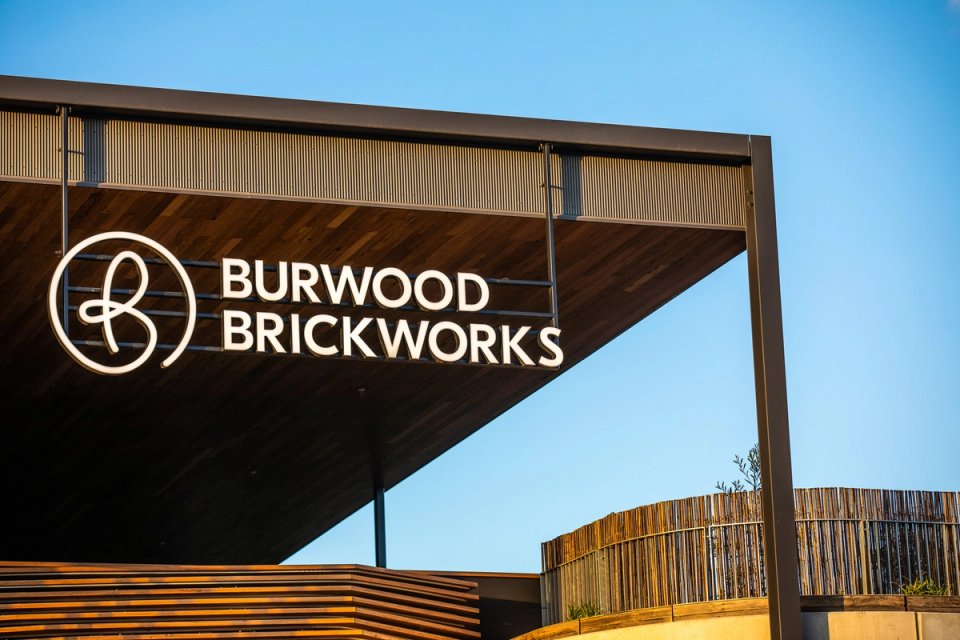 Burwood Brickworks suspended sign