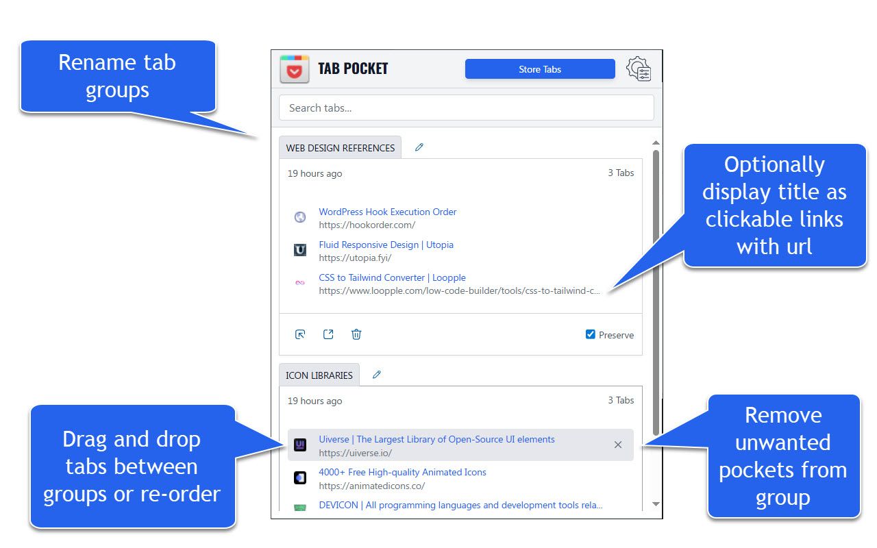 Tab Pocket screenshot 2
