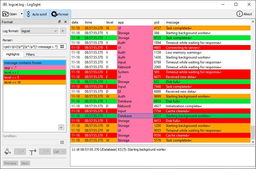 LogSight screenshot 1