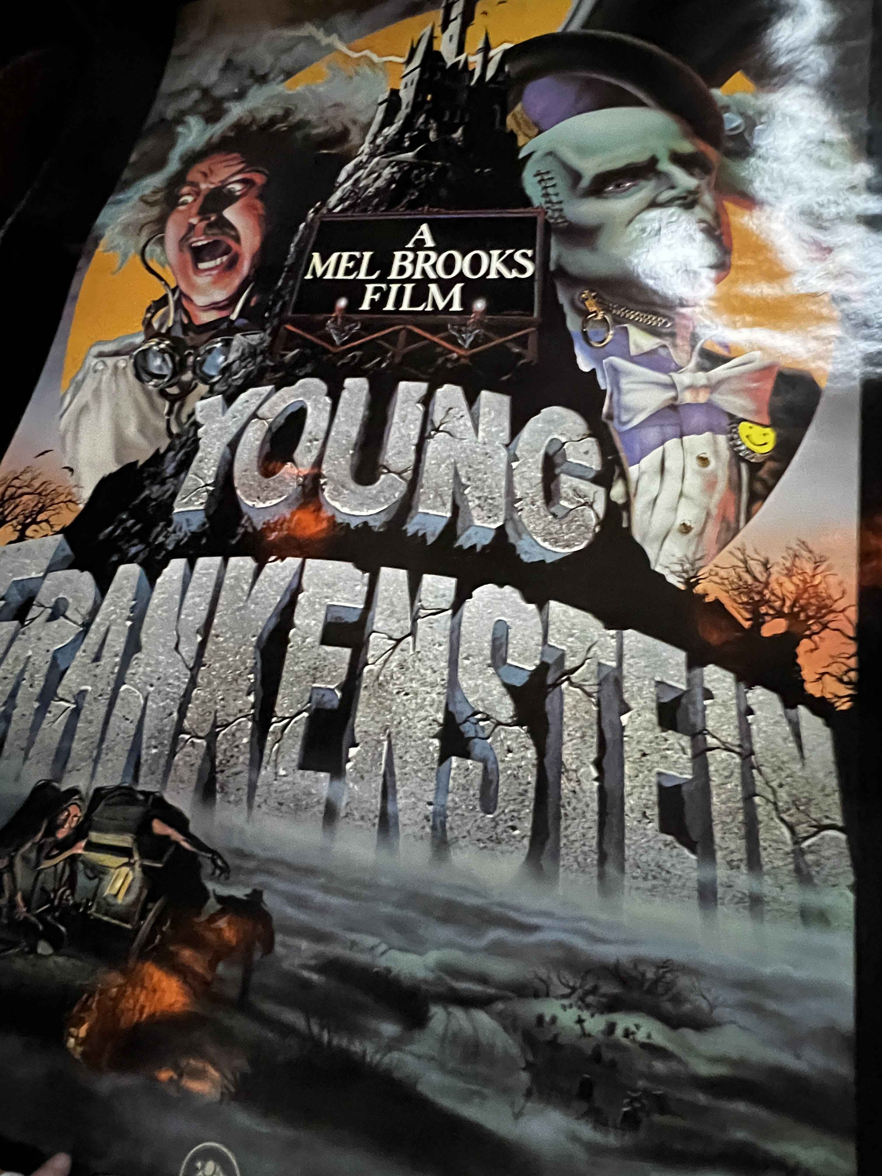 Vintage Young Frankenstein Mel Brooks film poster from a Hancock Park celebrity estate sale.