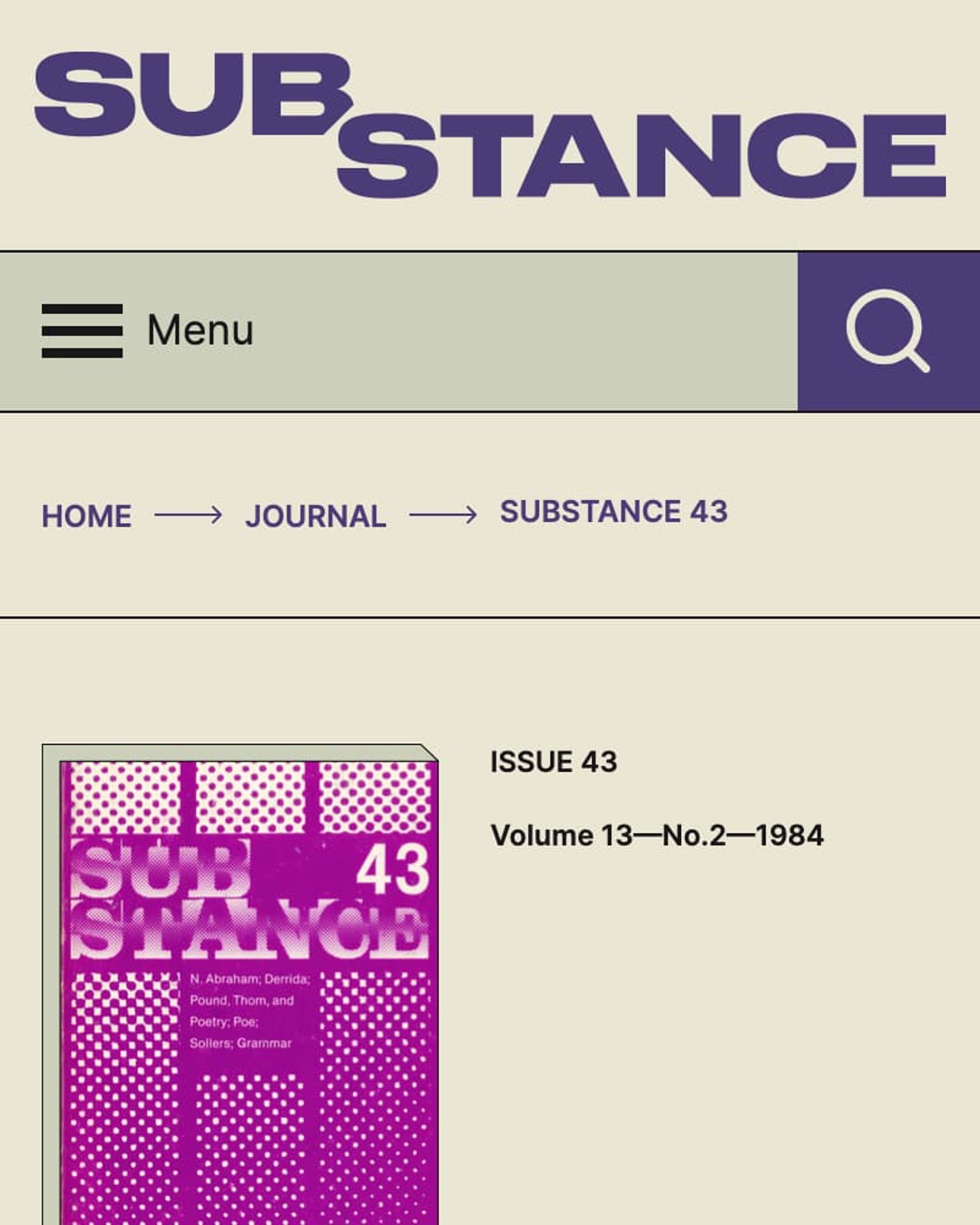 SubStance Website