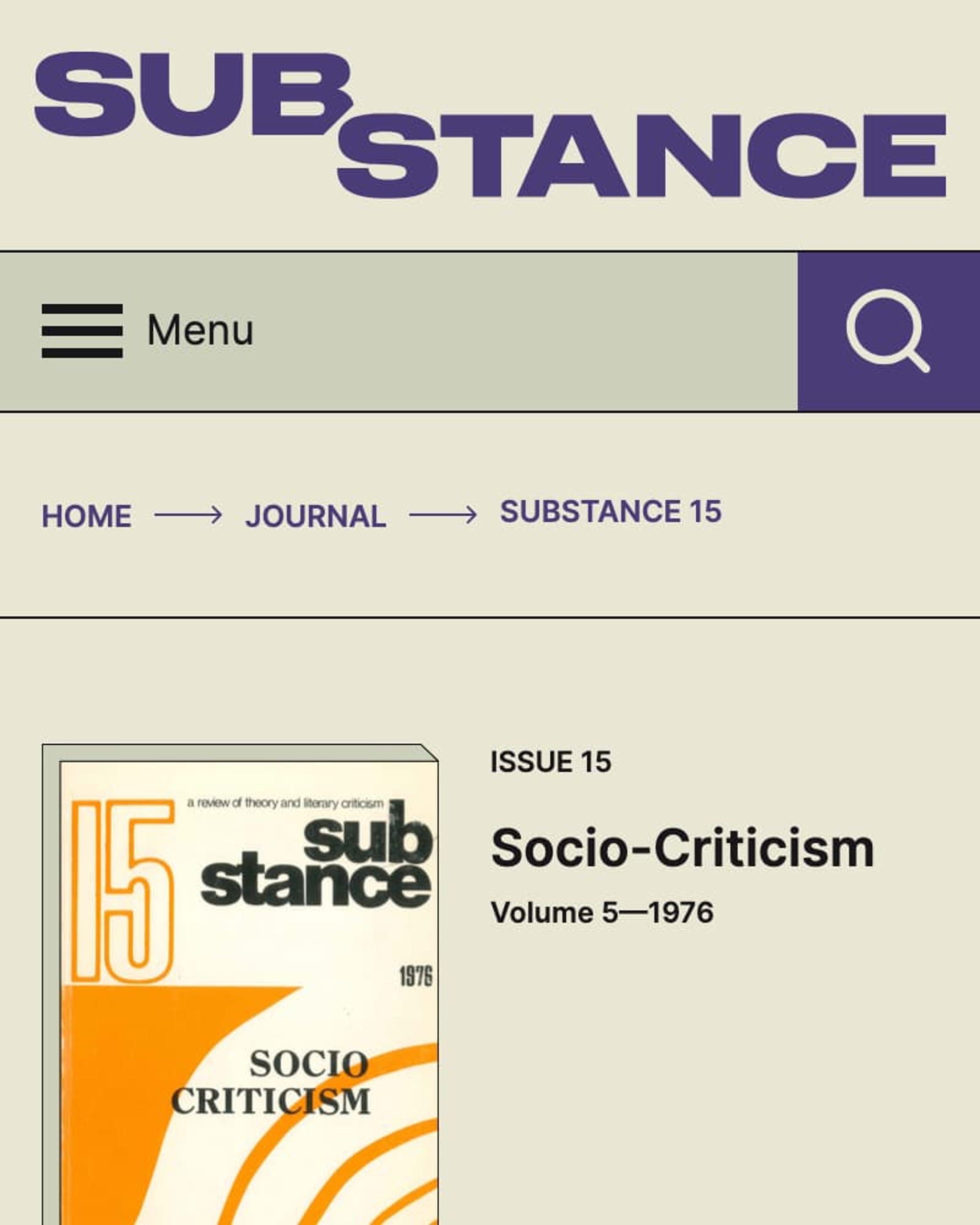 SubStance Website