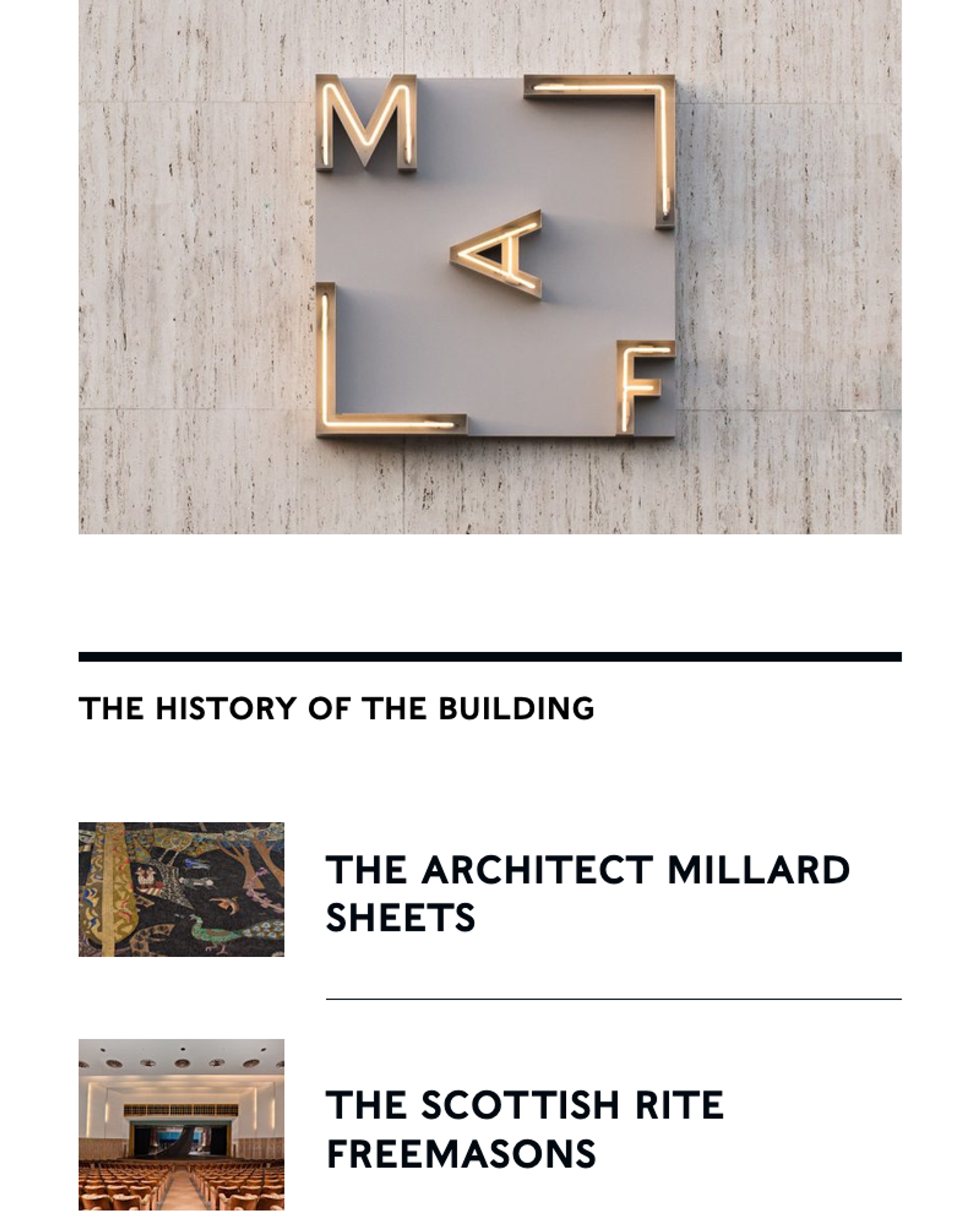 Marciano Art Foundation Website