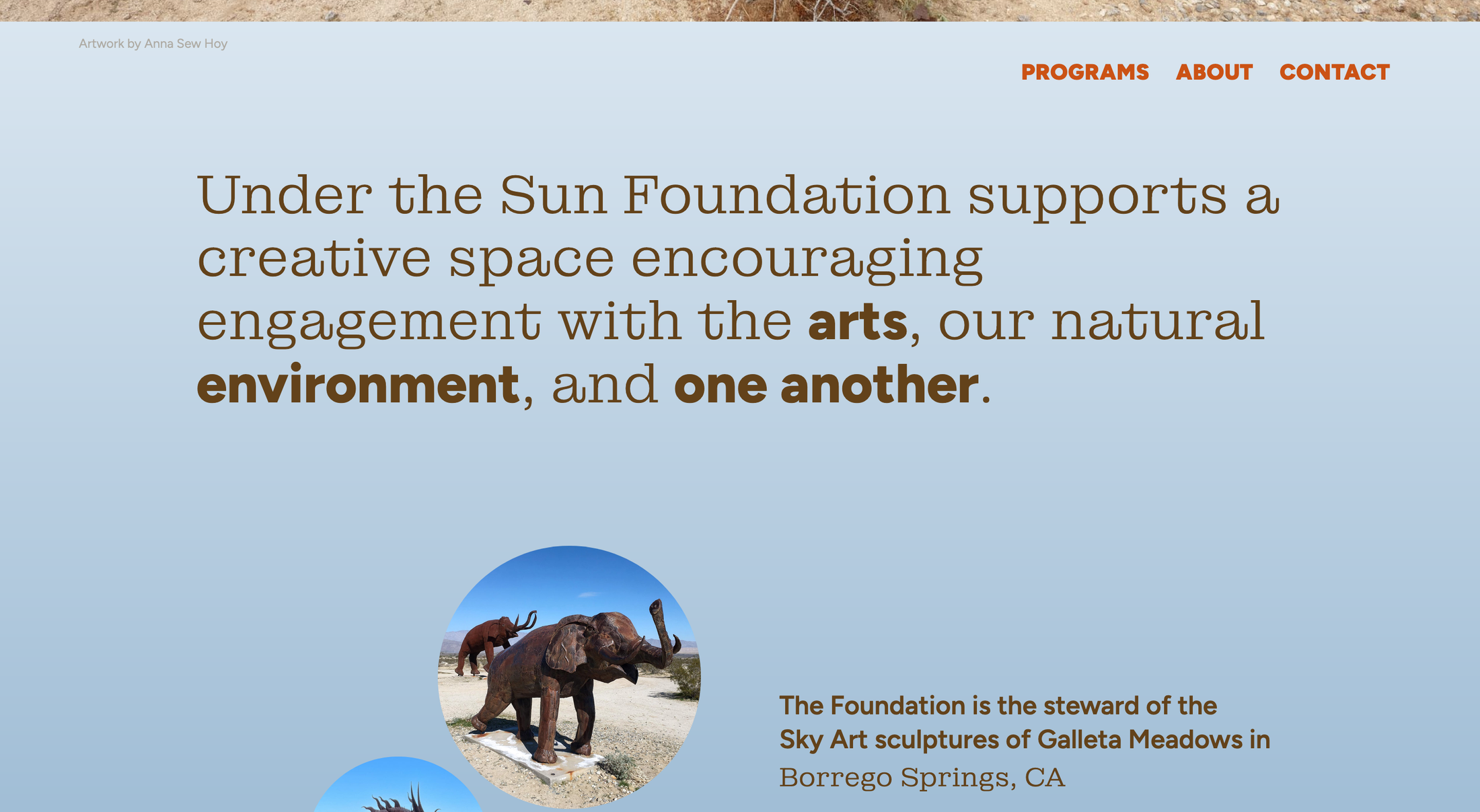Under the Sun Foundation Website