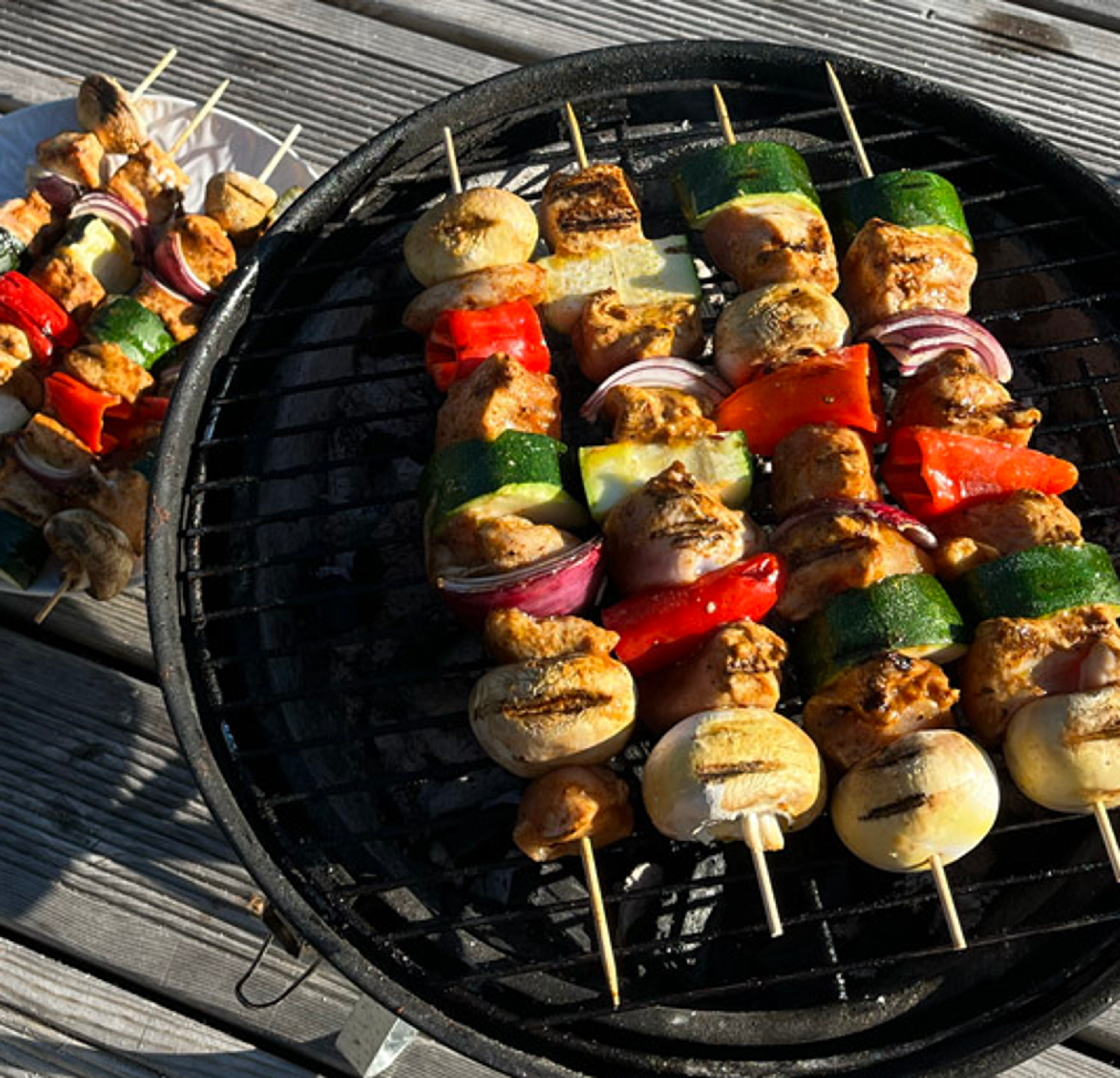 Grillspet på grill