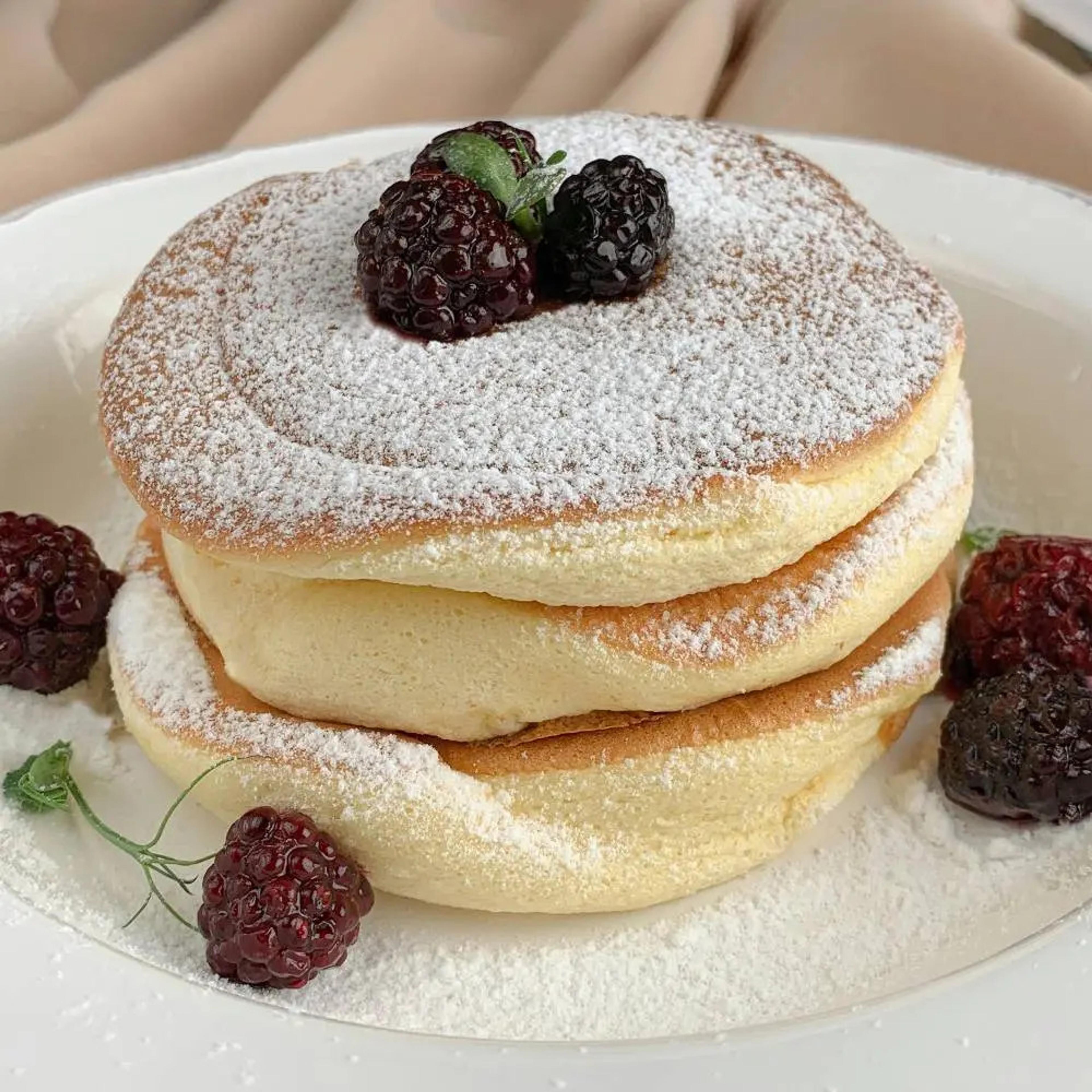 japanska pannkakor med bär