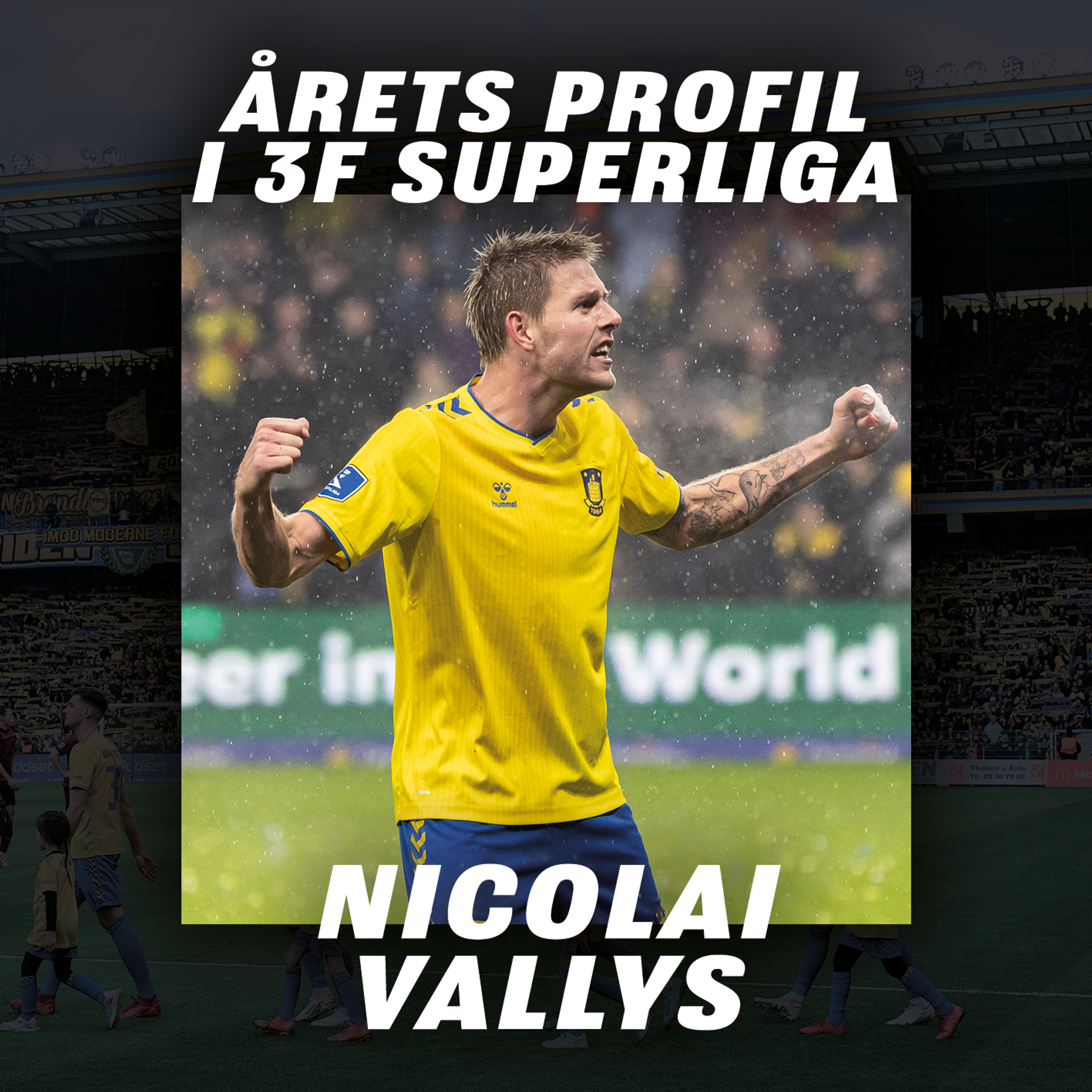 Nicolai Vallys er Årets Profil i 3F Superliga
