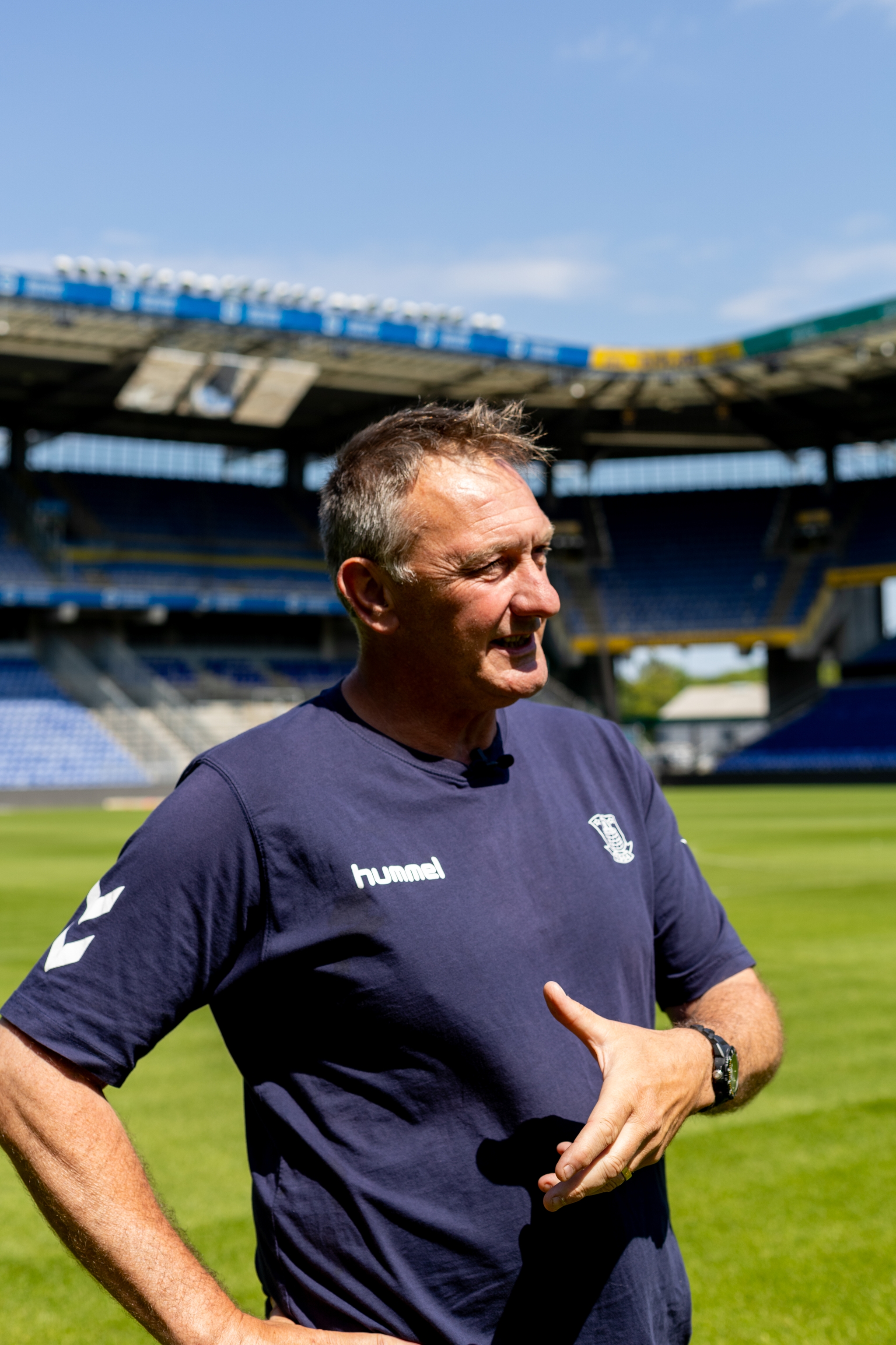 Chris Hague er manden med ansvaret for Brøndby Stadion såvel som klubbens træningsbaner. 