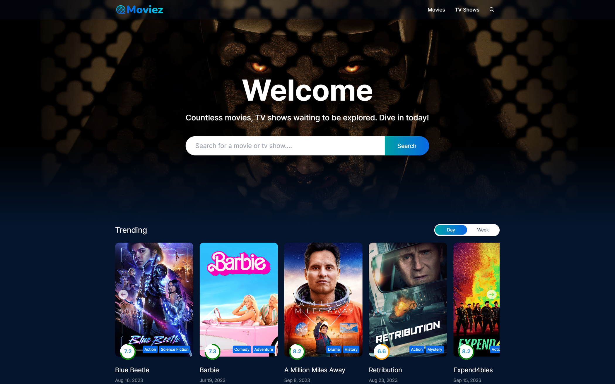 Main Image of the websites home page