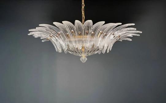 Murano palmette med 36 glass
