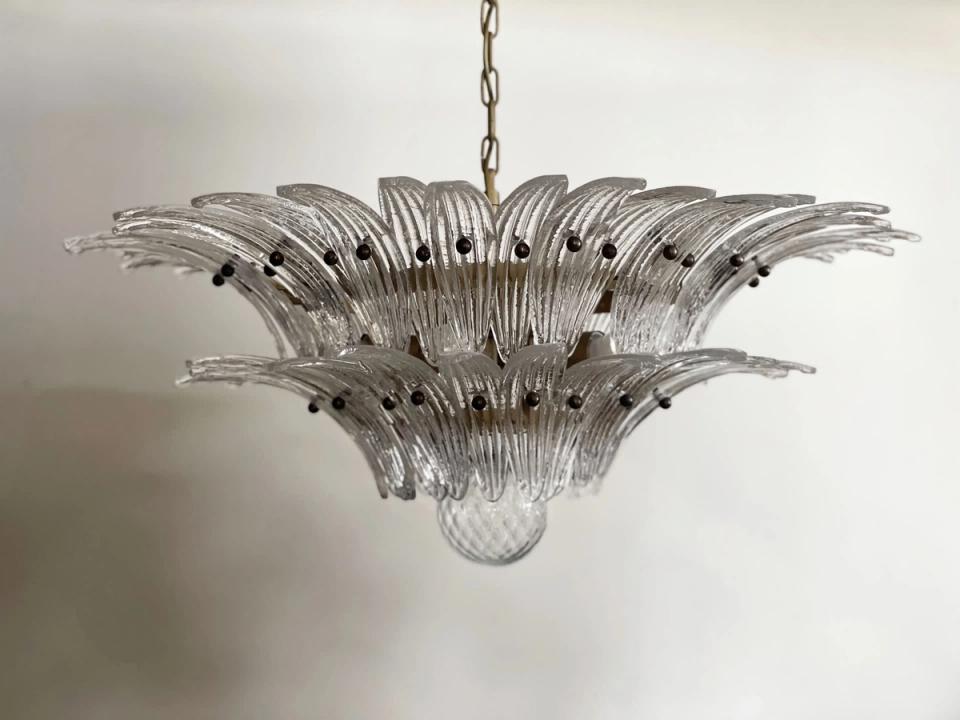Murano palmette med 36 glass