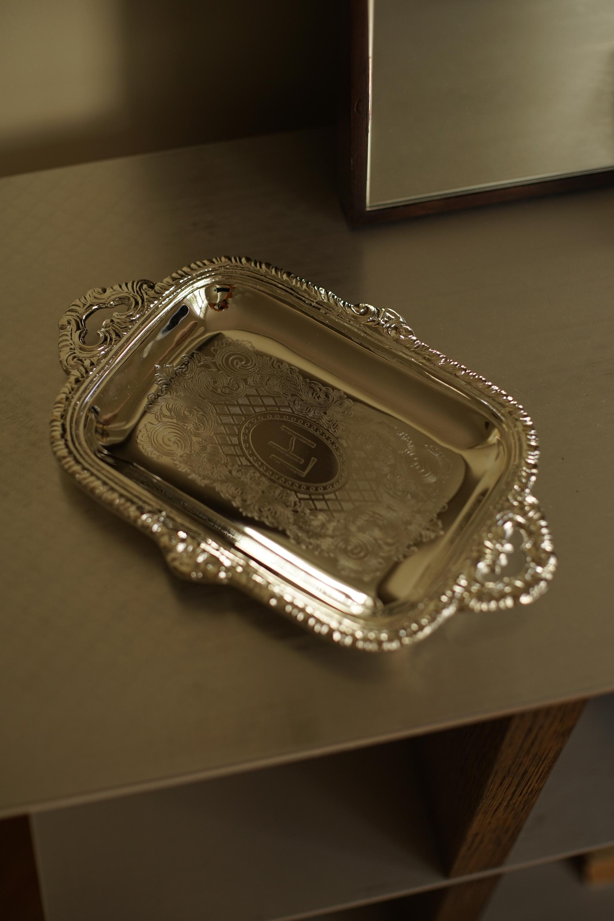 Artefact Silver Tray by Lunnheim
