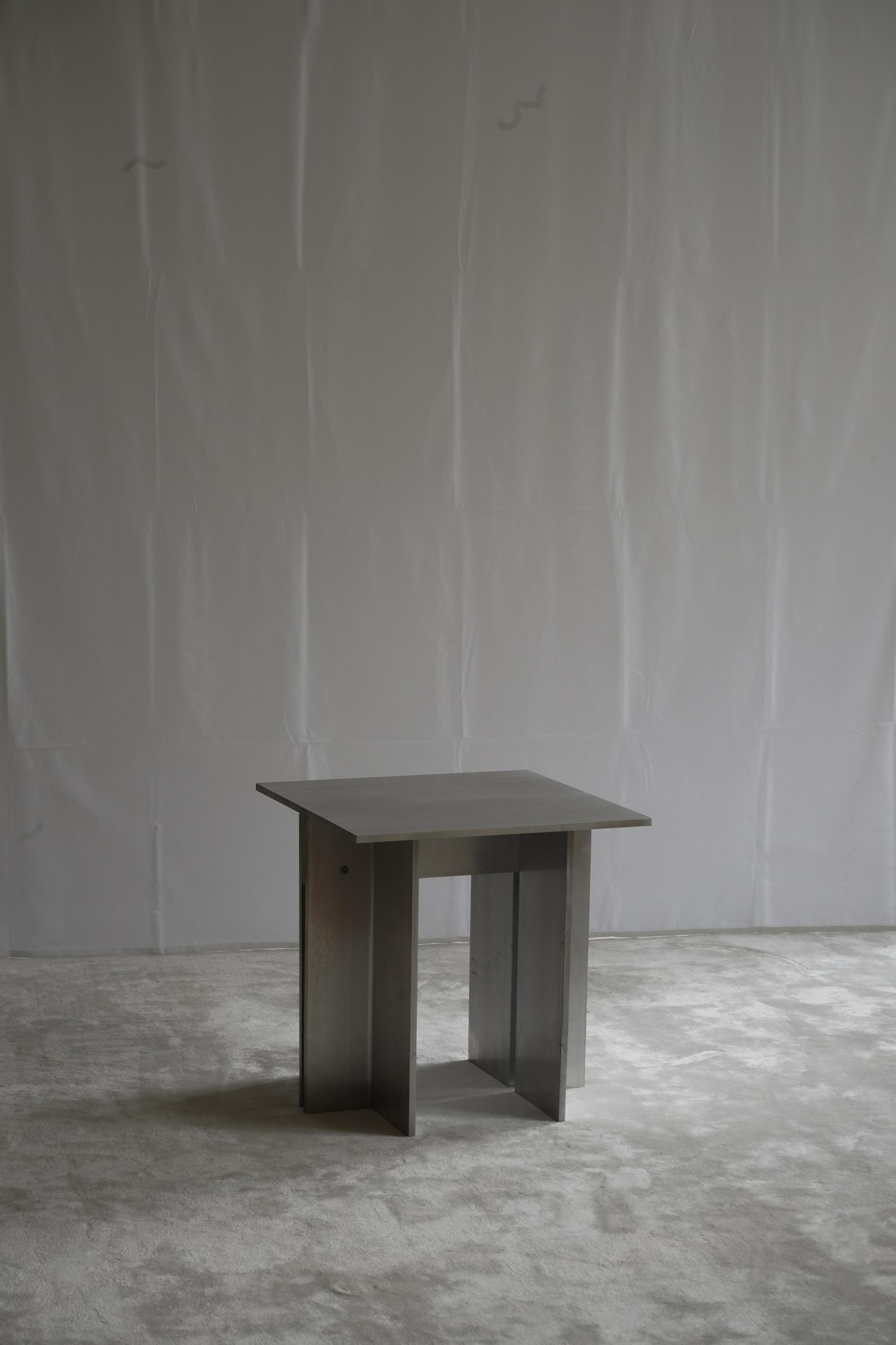 Vinkel Aluminum Side Table by Lunnheim