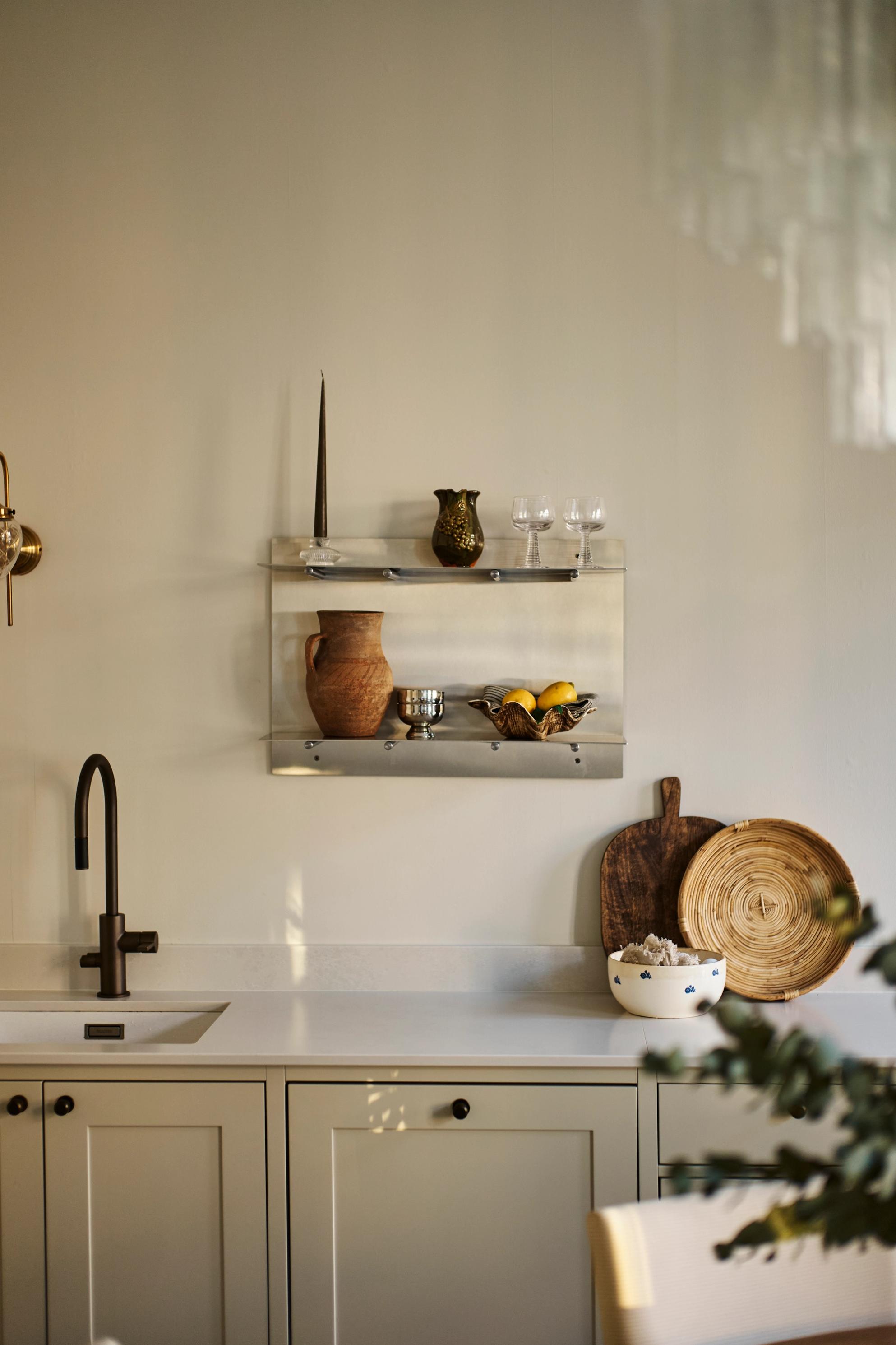Stainless steel shelf