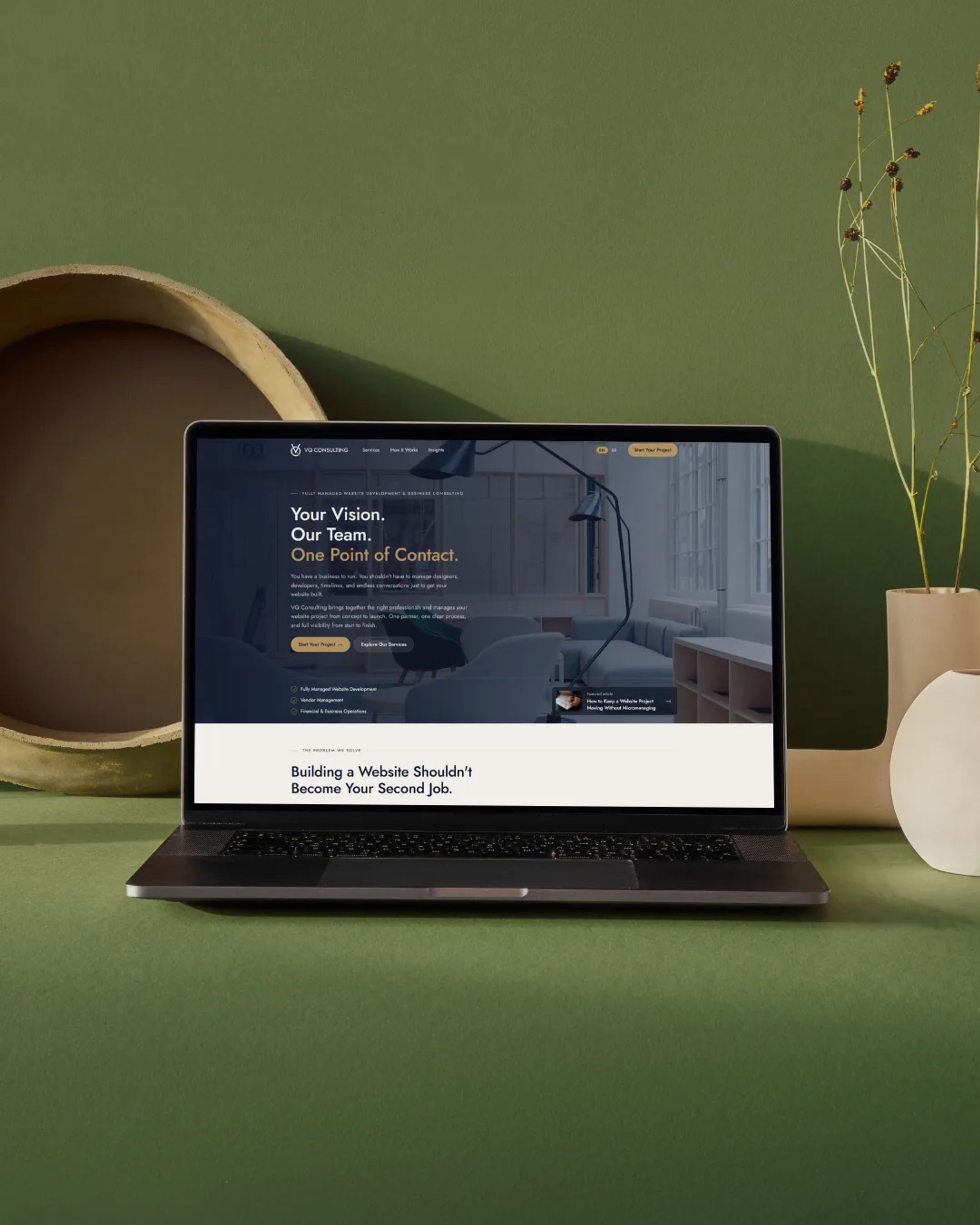 VQ Consulting website