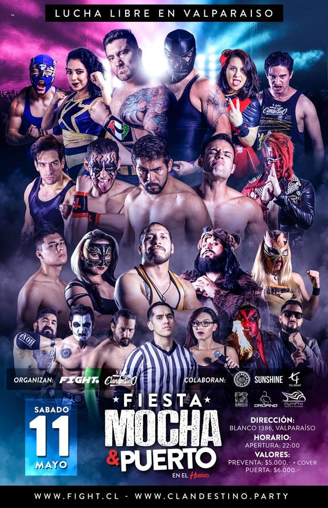 Fiesta, mocha y puerto