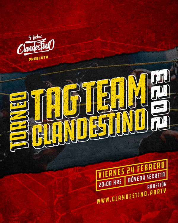 Afiiche de Torneo Tag Team Clandestino 2023