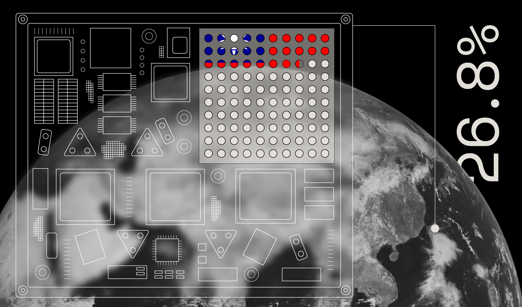 Visualization of Taiwan semiconductor dependence in the U.S. commercial space industrial base