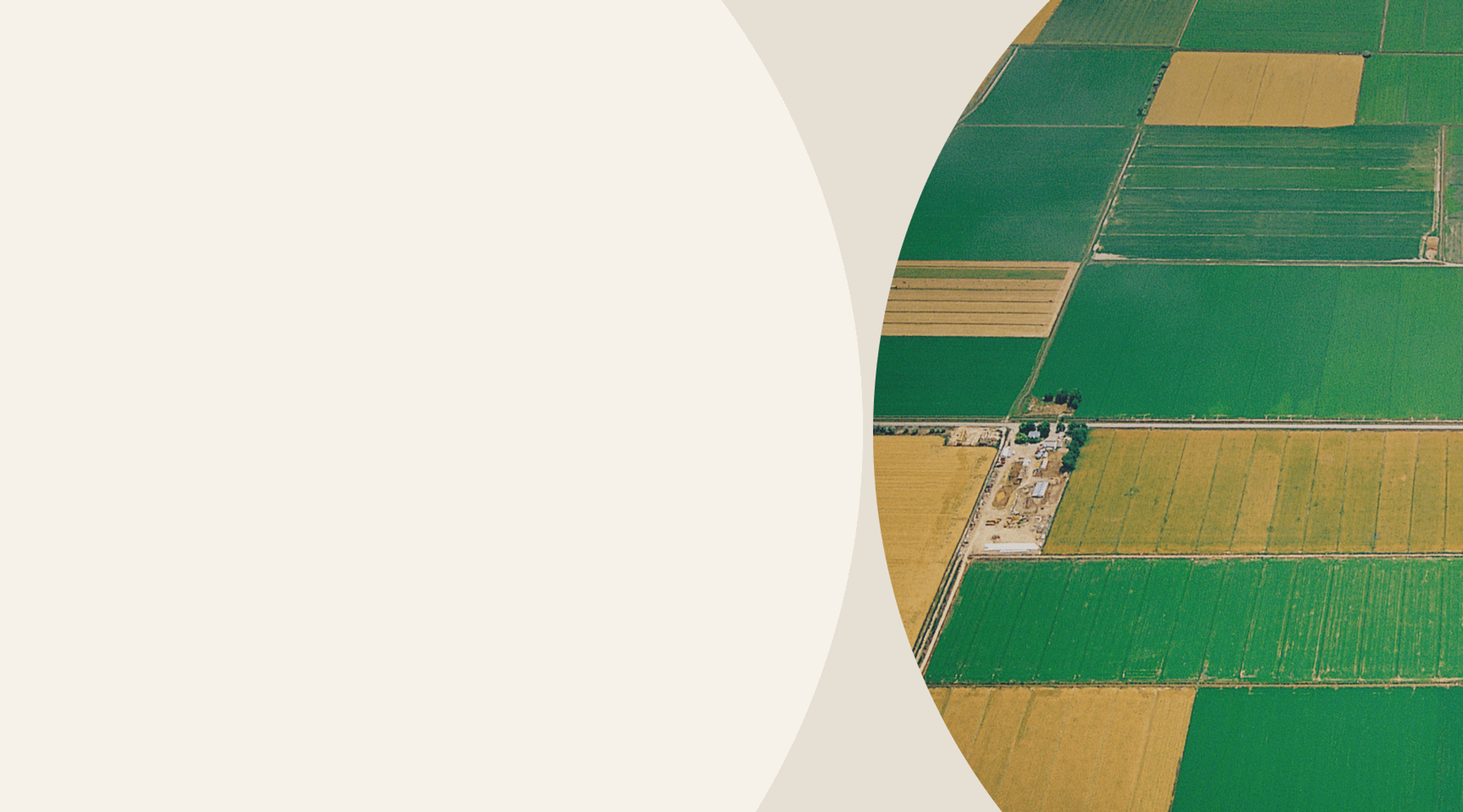 a farm seen from above