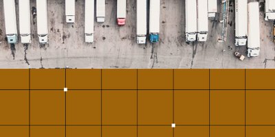 trucks parked at a loading dock