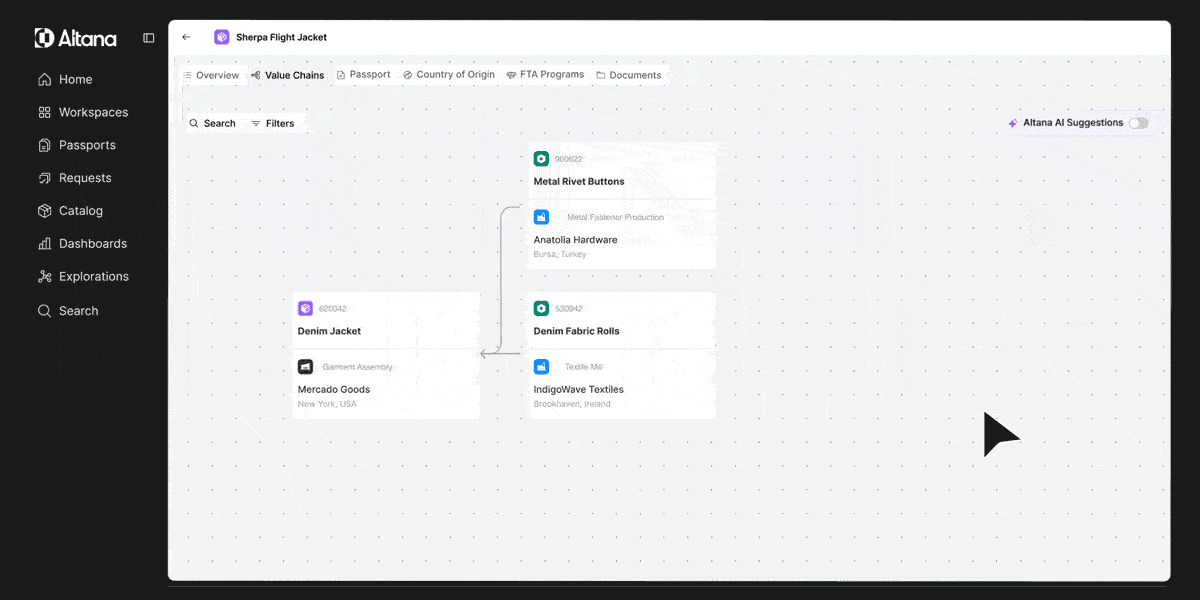 suggested connections with AI